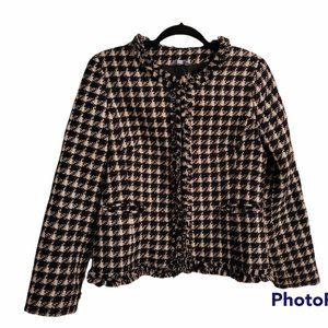 BLACK AND WHITE TWEED JACKET DENVER HAYES MED Sparkles